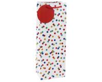 Pois, sac bouteille 12,7x9x35,5 cm - Multicolore