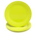 20 round cardboard plates, Ø 23 cm - Kiwi Green