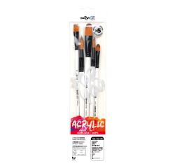 Darwi For You set de 5 pinceaux moyens - Blanc