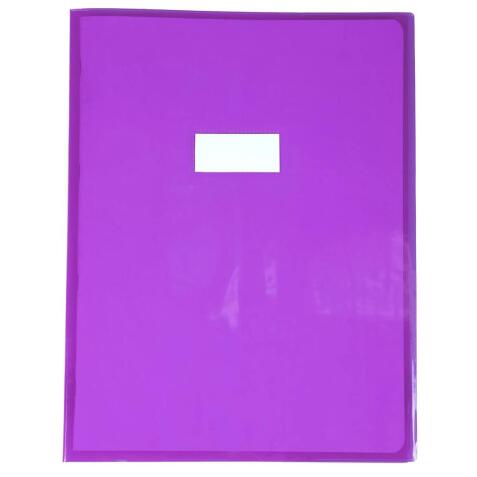 Protège-cahiers cristalux PVC 22/100ème 24x32 cm