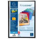 Protège-documents en polypropylène semi rigide Kreacover® Opaque 80 vues - A4 - Couleurs assorties