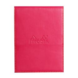 Rhodiarama porte-bloc avec porte-crayon + bloc N°12 ligné - Framboise