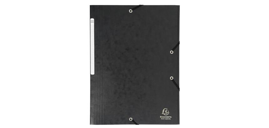 Chemise à élastiques Maxi Capacity, A4, noir