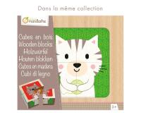 Cubes bois, Super Héros Fruits-Légumes - Multicolore