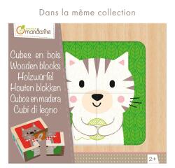 Cubes bois, Super Héros Fruits-Légumes - Multicolore