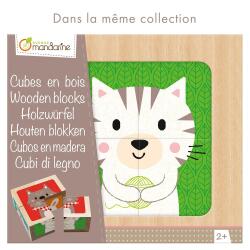 Cubes bois, Super Héros Fruits-Légumes - Multicolore
