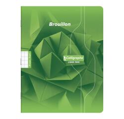 Cahier de brouillon piqué 7000 17x22 cm 48 pages grands carreaux 56 g - Vert