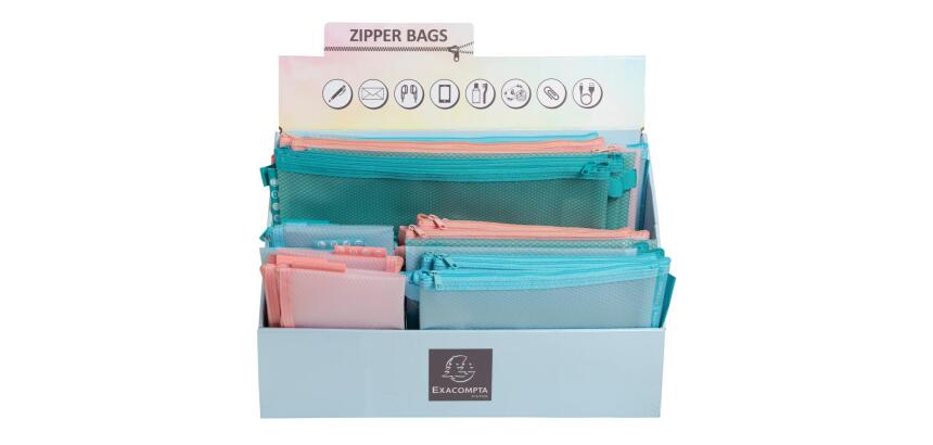 Expositor EVA - 36 Bolsas (3 tamaños de 12) - Colores surtidos