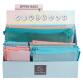 Présentoir de 36 pochettes zip A4-A5-A6 Chromaline pastel - Couleurs assorties