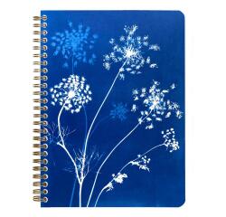 Cyanotype, Carnet reliure intégrale A5 14,8x21cm, 148 pages, ligné, ass.