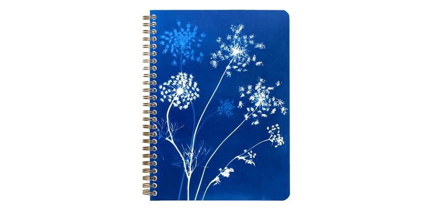 Cyanotype, Carnet reliure intégrale A5 14,8x21cm, 148 pages, ligné, ass.