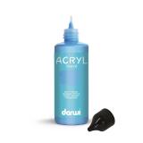 Darwi Flacon de 80 ml de Peinture Acrylique Universelle Nacrée - Bleu nacré