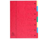 Exacompta Harmonika Multipart File, A4, 7 sections - Red