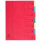 Exacompta Harmonika Multipart File, A4, 7 sections - Red