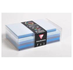 Coffret Pollen de 40 enveloppes 90x40mm + 40 cartes 82x128mm - Assorti de Bleu