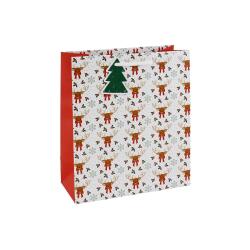 Flocons, sac moyen 21,5x10,2x25,3 cm - Blanc