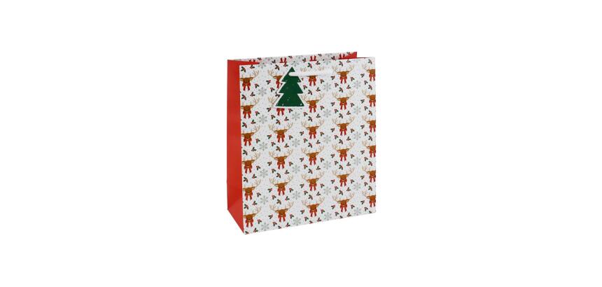 Flocons, sac moyen 21,5x10,2x25,3 cm - Blanc