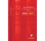 Agenda de bord millésimé enseignant 6 colonnes (48 cases/semaine) piqué A4 112 pages Couleur aléatoire - Assortis