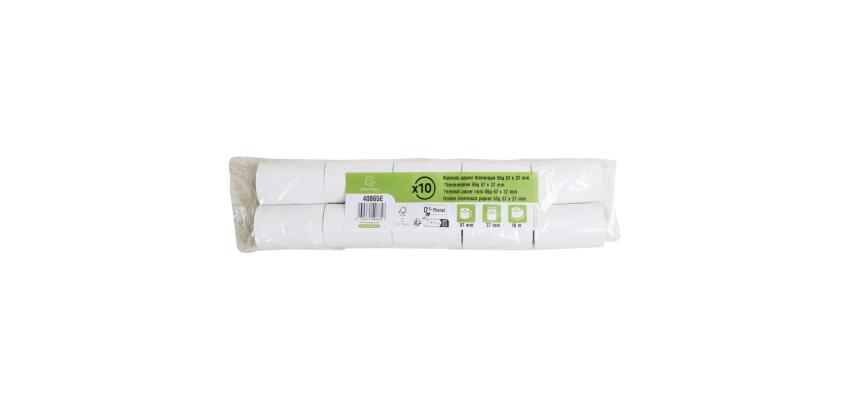 Bobines Terminaux bancaires Exacompta 40865E - l 57 mm x L 18 m, Ø 37 mm - 1 pli(s) - paquet de 10