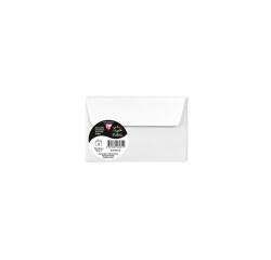 Paquet de 5 enveloppes Pollen 90x140mm 120g/m2 - Blanc irisé