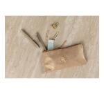 Inspire, Trousse plate en cuir, embossage arbre, 22x11 cm - Or