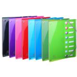 Trieur extensible en polypropylène 8 compartiments IDERAMA PP - A4 - Couleurs assorties