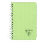 Carnet reliure intégrale Linicolor FRESH 9,5x14cm 100 pages petits carreaux couverture plastique polypropyène rainuré Couleur aléatoire - Assortis