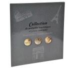 Album de collection pour 50 médailles touristiques - 25,5x28 cm - Gris