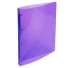 Classeur 4 anneaux plastifié Exacompta Crystal A4 - Dos 2 cm couleurs assorties