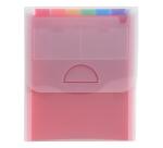 Trieur valisette vertical 6 compartiments Crystal - A4 - Cristal