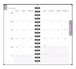 Agenda de poche Lady 16S spiralé Dodo & Cath 9 x 16 cm Semainier janvier à décembre 2026 - Visuel