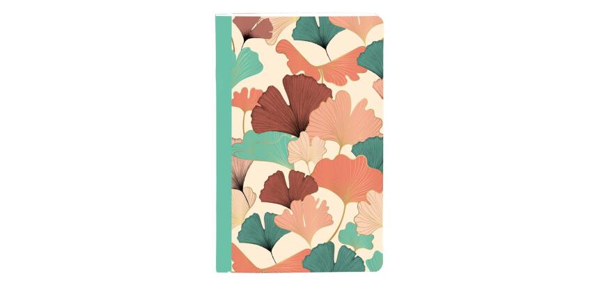 Gaïa beige, Carnet cousu fil 9x14cm, 96 pages, ligné, ass.