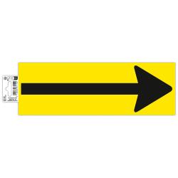 Non-slip adhesive PVC floor tape Arrow 30x10 cm - Yellow