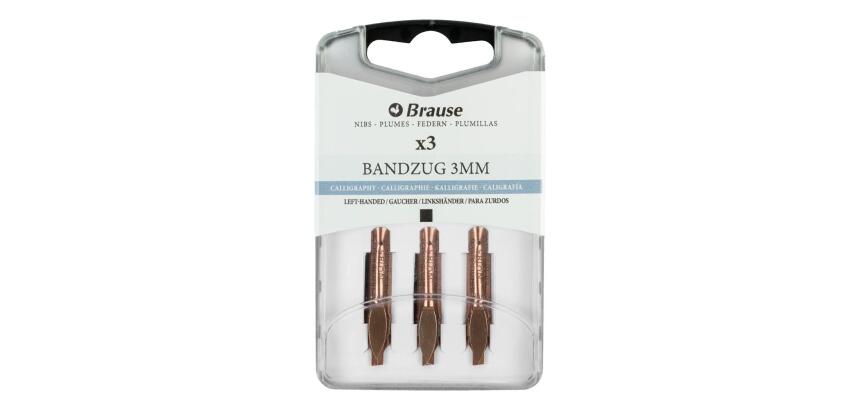 BOITE 3 PLUMES BANDZUG POUR GAUCHERS