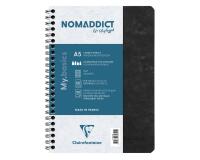 Cahier reliure intégrale Age Bag A5 100 pages petits carreaux - Noir