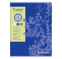 Cahier piqué FOREVER 24x32 cm 96 pages grands carreaux 70 g - Assortis