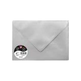 Sachet de 5 enveloppes Pollen C5 162x229 120g/m2 - Argent