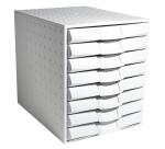 Module de classement The Sytem 8 Office 8 tiroirs - Gris lumière