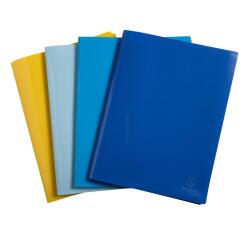 Portalistino Bee Blue polipropilene flessibile riciclato, 30 buste liscio - A4 - Colori assortiti
