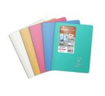 Carnet reliure intégrale enveloppante Koverbook Silver A5 160 pages ligné couverture polypropylène opaque - Assortis