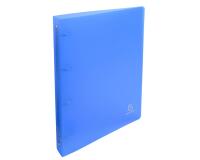 Classeur 4 anneaux plastifié Exacompta Chromaline A4 maxi - Dos 4 cm bleu