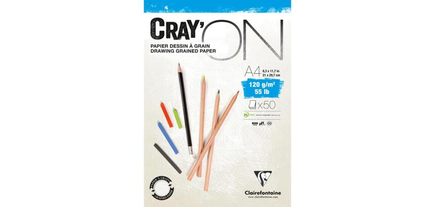 Cray'ON bloc collé 50F A4 120g