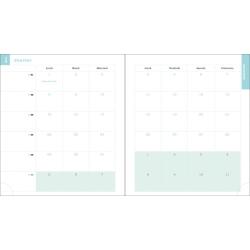Recharge pour agenda de bureau Lady 18 15 x 17 cm Semainier Janvier à Décembre 2026