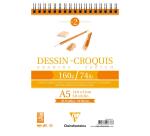 Dessin Croquis bloc spiralé 35F A5 160g