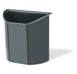 Compartimiento Ecológico que puede equiparse de una tapa + 2.5 litros + dimensiones 222x115x195mm - Gris antracita