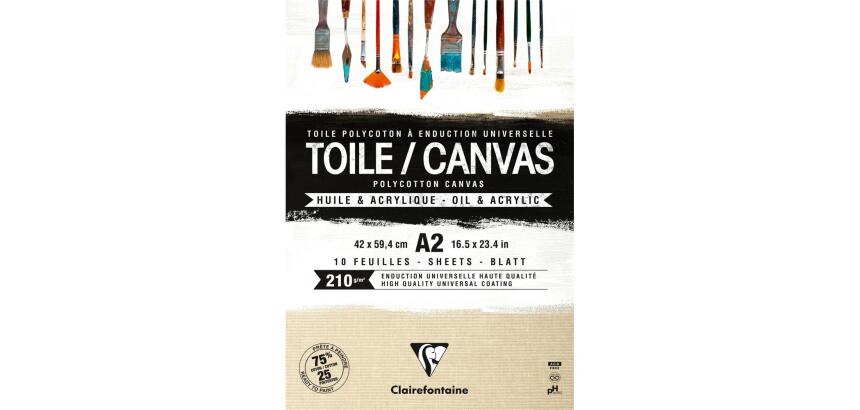 Toile à peindre Grain de sable bloc collé 10F A2 210g