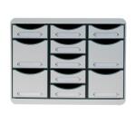 Moule de classement Storebox Multi 11 tiroirs Office - Gris lumière