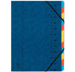 Sorteermap met vaste rug en elastosluiting - 12 indelingen