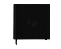 Rhodia Touch Watercolor Book, papier 100% coton grain satiné 300g - 15x15 cm, 40 pages - Noir