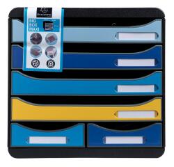 Cassettiera Big Box Maxi 6 cassetti Bee Blue - Colori assortiti